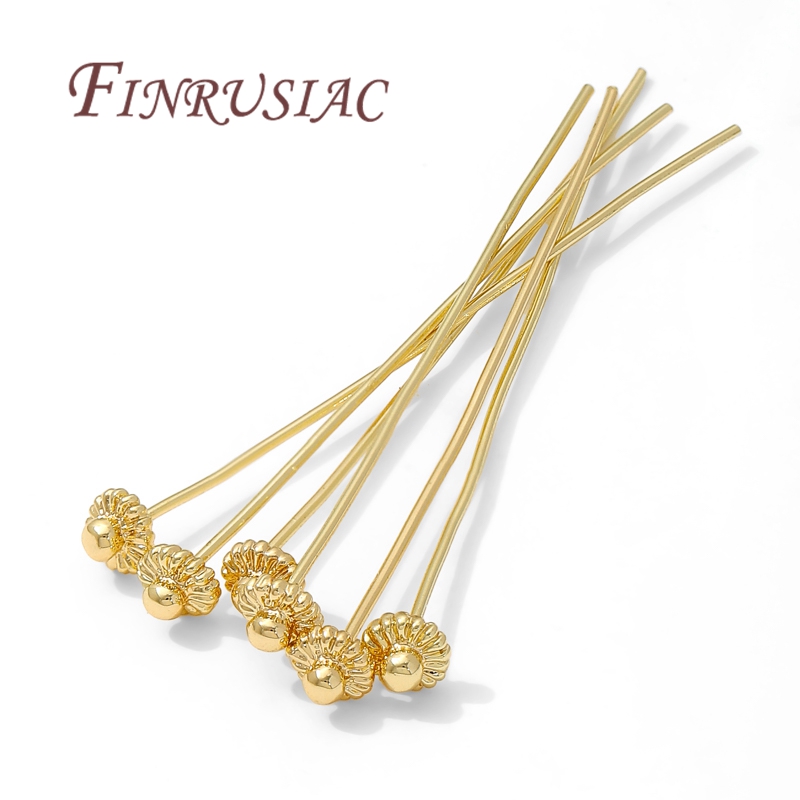 Flower Supplies - 10/20개/세트 18K 금도금 핀, 쥬얼리 제작