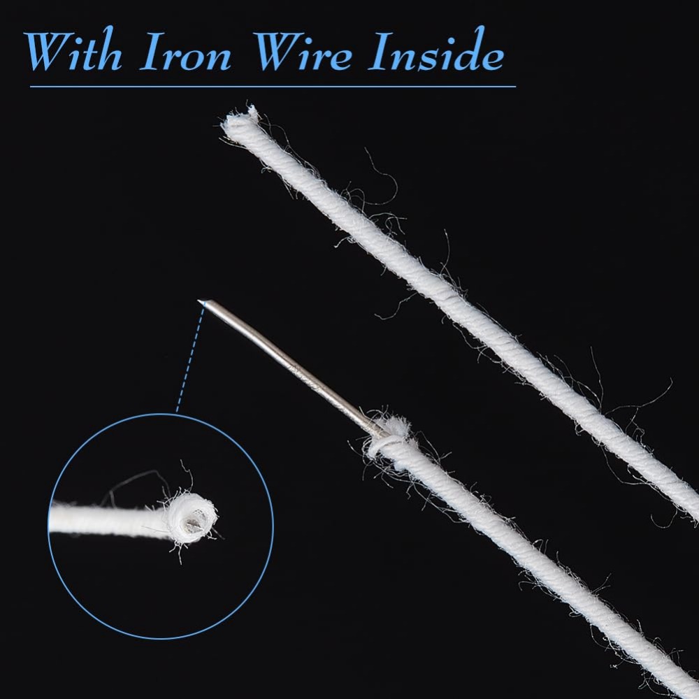 21.8 야드 흰색 꽃 와이어 20 게이지 면화 덮여  - Wire Stem Florist 리뷰 및 가격