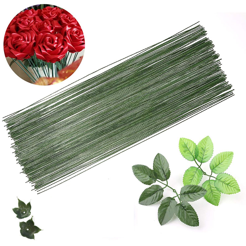50/100Pcs 꽃 와이어 줄기 꽃 줄기 스틱 인공  - Wire Stem Florist 리뷰 및 가격