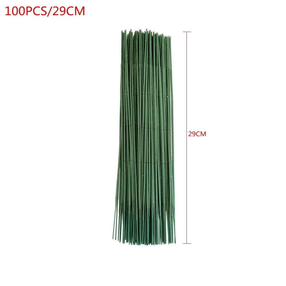 100PCS 인공 화분 줄기 플라스틱 원예 꽃 막대 식 - Wire Stem Florist 리뷰 및 가격