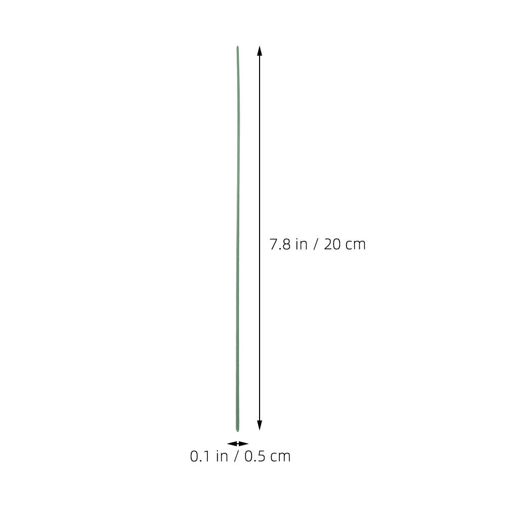 100Pcs 녹색 꽃 철 와이어 20Cm DIY 인공  - Wire Stem Florist 리뷰 및 가격