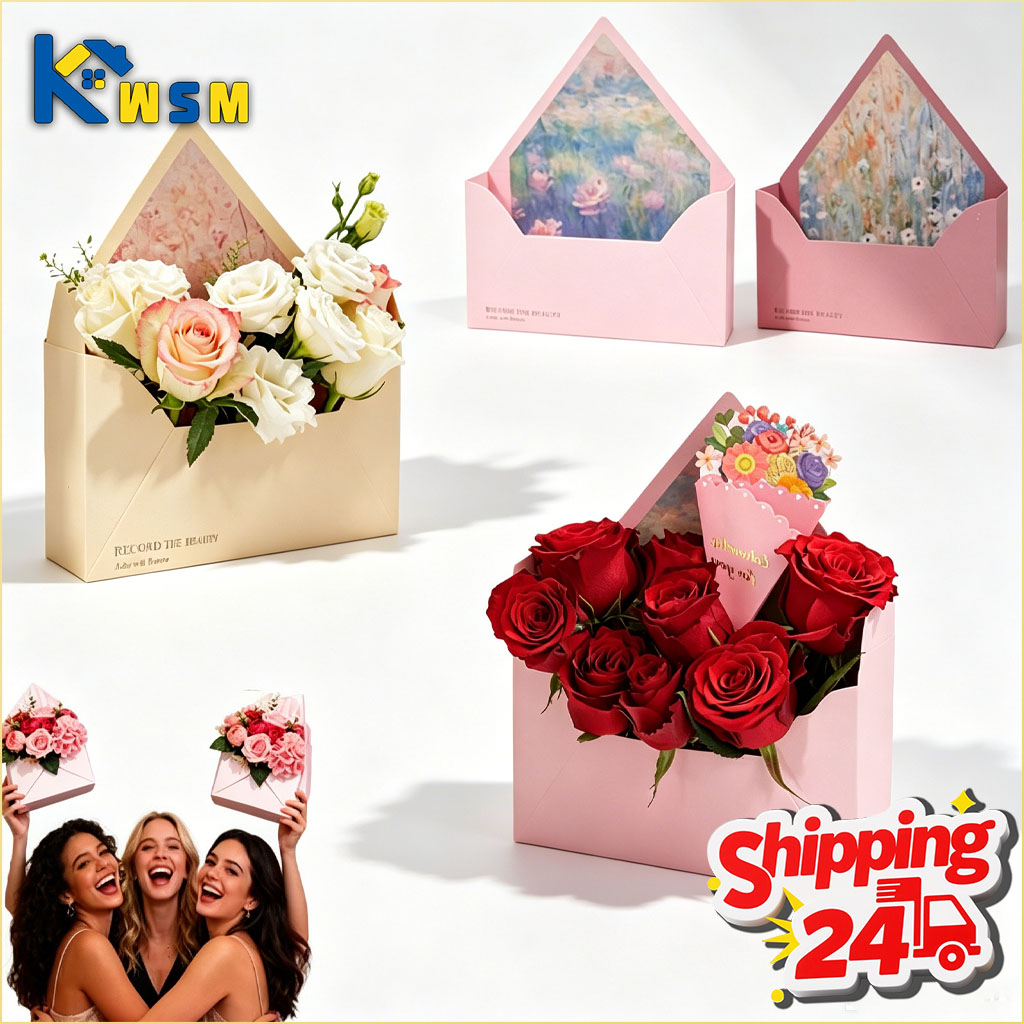 5-20PCS 꽃다발 포장을위한 발렌타인 봉투 꽃 상자 - Florist Supply Shop 리뷰 및 가격