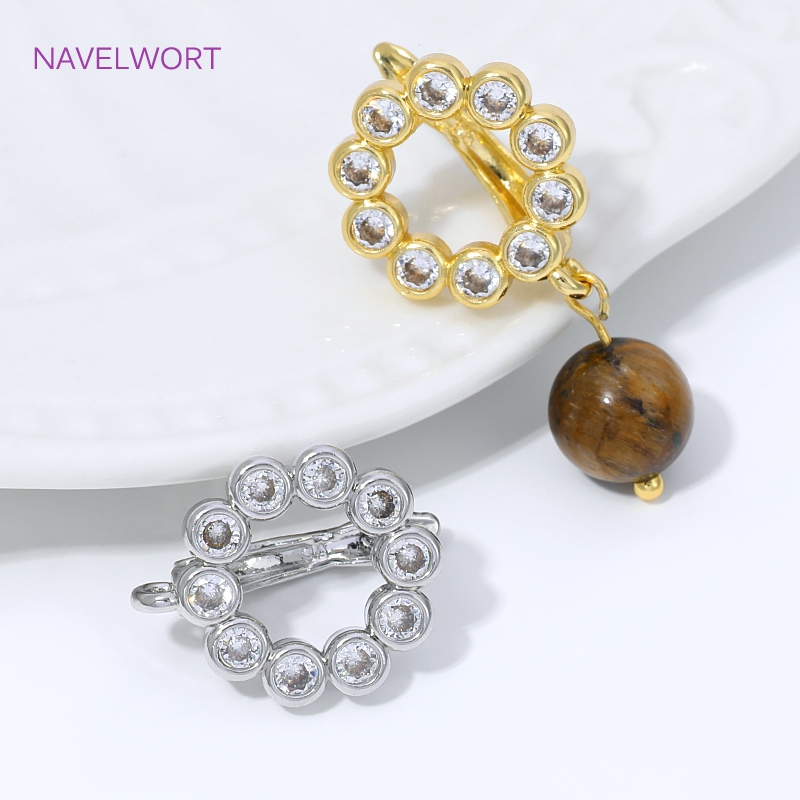 18K 금도금 부채꼴 꽃 귀걸이 고리, 황동 기본 고정 - Flower Supplies 리뷰 및 가격