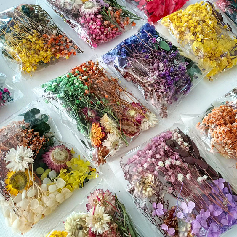 다양한 건조 꽃 세트 1팩 DIY 공예 홈 웨딩 장식  - Dried Flower Bunch 리뷰 및 가격