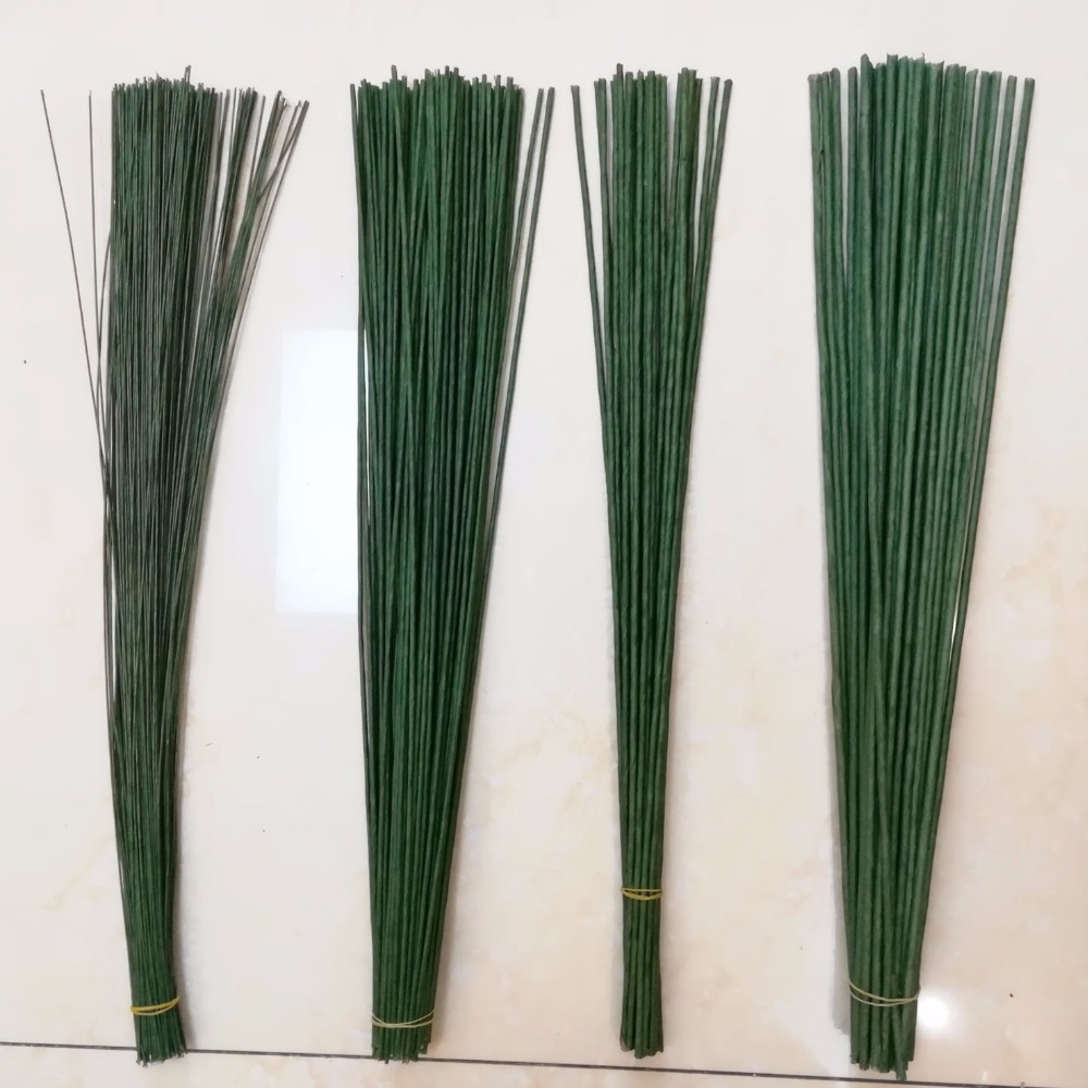 1mm 2/3/4/5mm 40/60cm 짙은 녹색 와이 - Wire Stem Florist 리뷰 및 가격