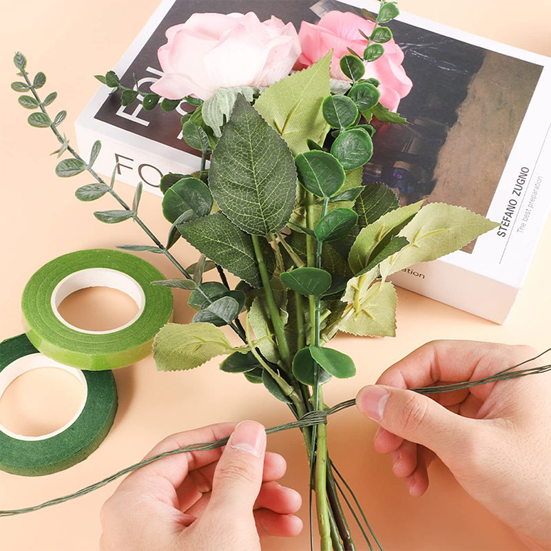 100개 꽃꽂이용 고품질 종이 감싼 철사, DIY 공예 - Wire Stem Florist 리뷰 및 가격